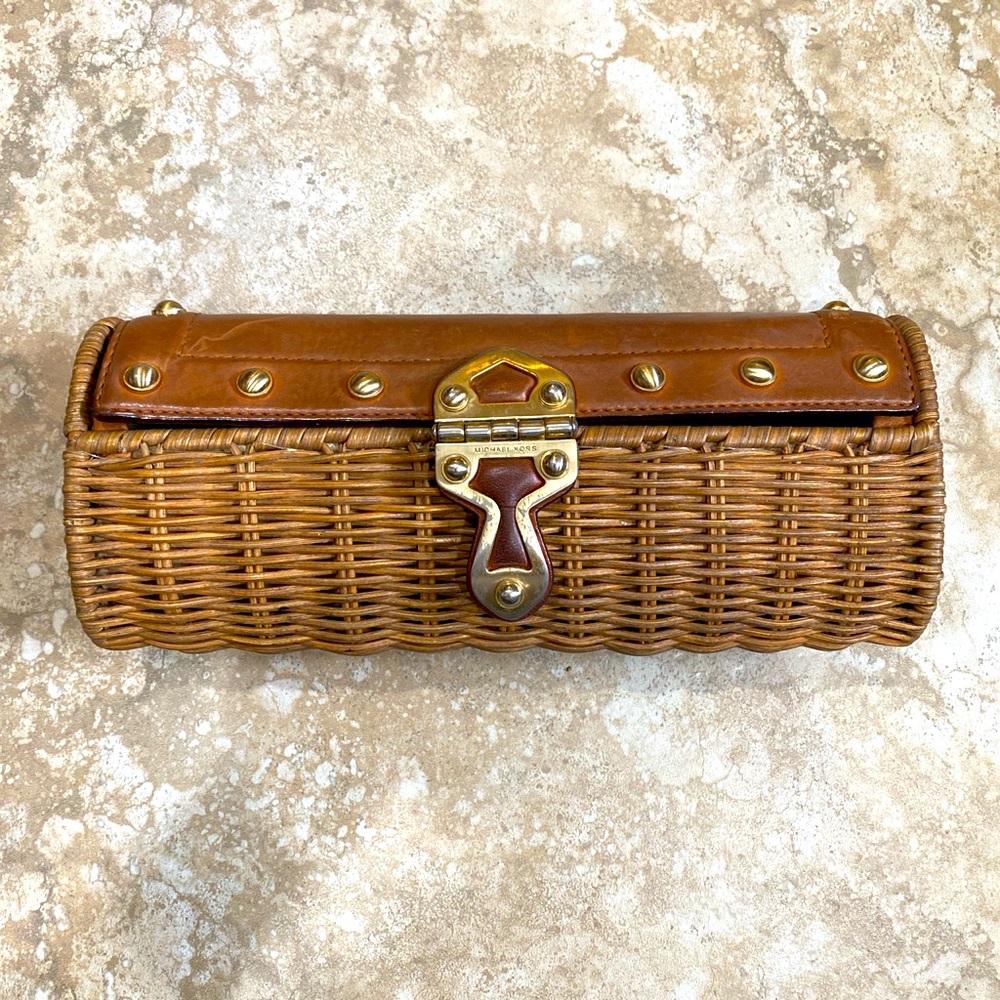 Vintage Michael Kors Wicker Clutch